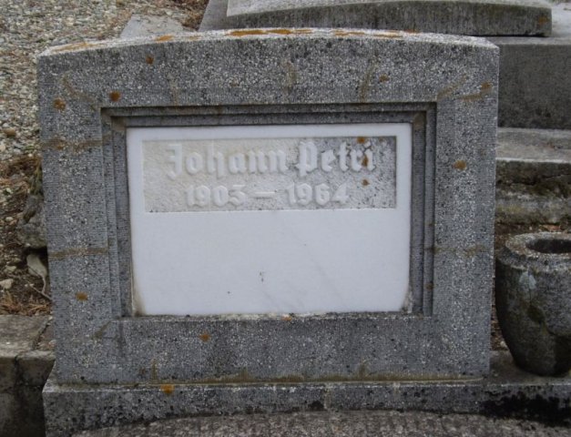 Petri Johann 1903-1964 Grabstein
